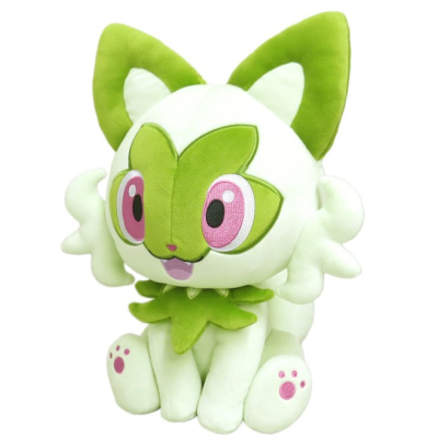 Officiële Pokemon knuffel squishy Sprigatito knuffel kussen 35cm, San-ei Potehagu